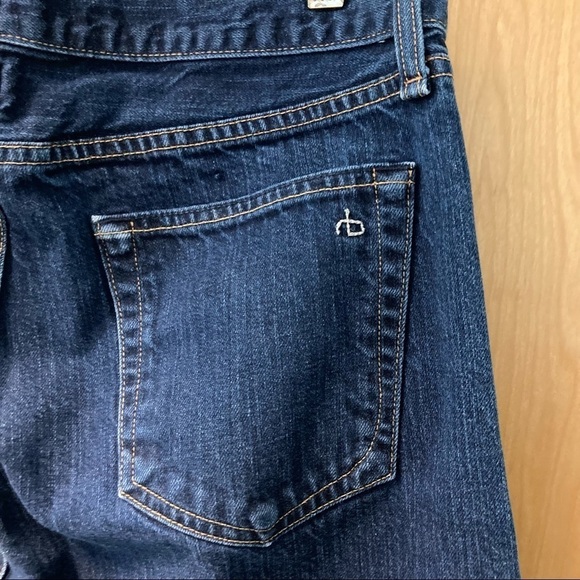 RAG & BONE Sz 34 Standard Issue Slim Leg 100% Cotton  Button Fly Jeans - Picture 7 of 12